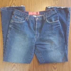 Mossimo Dark Mossissue Jeans 33x30 Button Fly